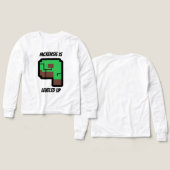 Gamer Birthday Building Pixel Green Level 9  (Voorkant /achterkant)