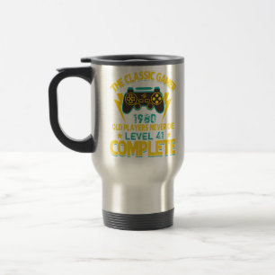 Gamer Birthday Cadeaujaar en leeftijd, Classic Reisbeker