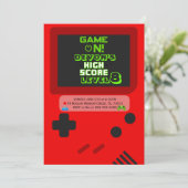 Gamer Birthday Invitations Kaart (Staand voorkant)