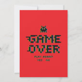 Gamer Birthday Invitations Kaart (Achterkant)