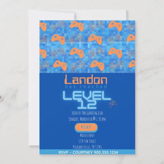 Gamer Birthday Kaart (Voorkant)