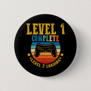 Gamer Birthday Level 1 Volledig niveau 2 Ronde Button 5,7 Cm