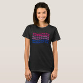 Gamer Bisexual Pride Flag Videogame Controllers T-shirt (Voorkant volledig)