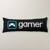 Gamer (blauw) lichaamskussen (Voorkant)