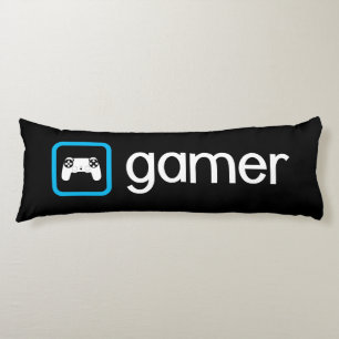 Gamer (blauw) lichaamskussen