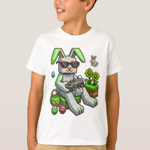 Gamer Block Bunny T-shirt