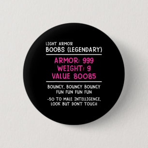 Gamer Borst (legendarische) Video Speler Gamer Mei Ronde Button 5,7 Cm