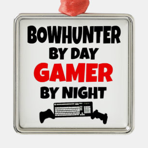 Gamer Bowhunter Metalen Ornament