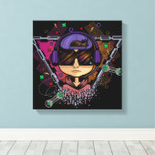 Gamer Boy Canvas Afdruk (Insitu (Houten vloer))