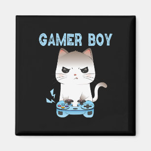Gamer Boy Kat Gaming Grappige Video Game Boys Vide Magneet