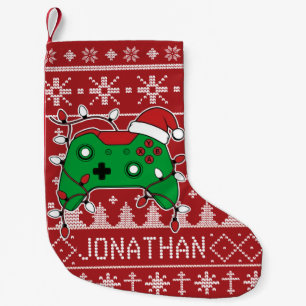 Gamer Boy Lelijke Trui Kinderen Kinderen Aangepast Kleine Kerstsok
