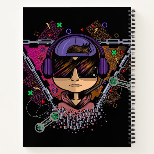 Gamer Boy Notitieboek (Achterkant)