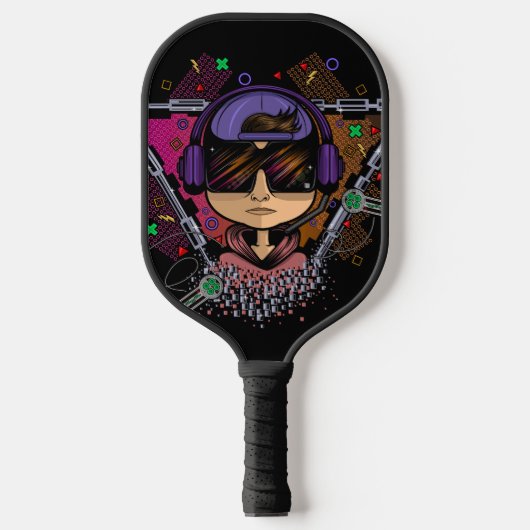 Gamer Boy Pickleball Paddle (Voorkant)