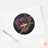 Gamer Boy Ronde Sticker (Envelop)