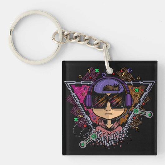 Gamer Boy Sleutelhanger (Voorkant)