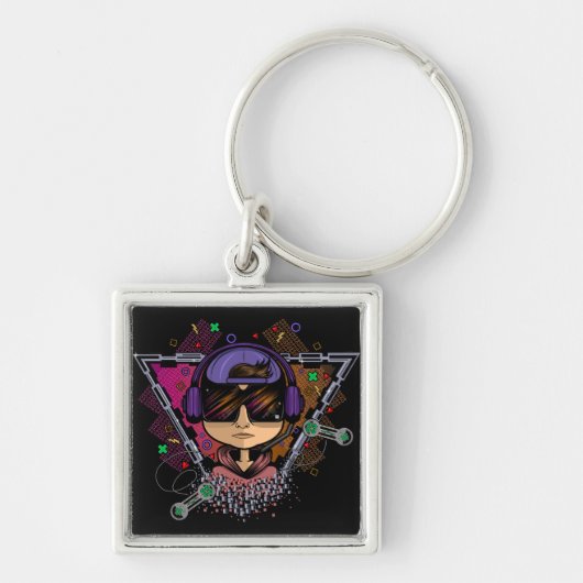 Gamer Boy Sleutelhanger (Voorkant)