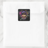 Gamer Boy Vierkante Sticker (Tas)