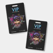 Gamer Boy VIP-toegangspas Badge (Voor- en achterkant)