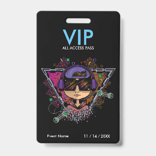 Gamer Boy VIP-toegangspas Badge