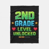 Gamer Boys Ck To School 2nd Grade First Day Second Fleece Deken (Voorkant)