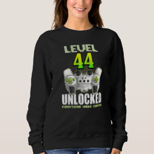 Gamer Boys Girls 44th Birthday Level 44 Unlocked 4 Trui