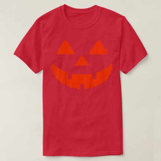 Gamer boys Pixel Pumpkin Patch Gaming Halloween Vi T-shirt (Design voorkant)
