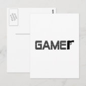 Gamer Briefkaart (Voorkant / Achterkant)