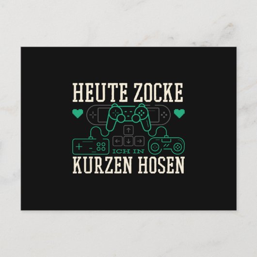 Gamer Briefkaart (Voorkant)