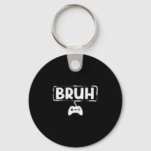 Gamer Bruh Videospel Grappig Gamen Tiener Mannen J Sleutelhanger