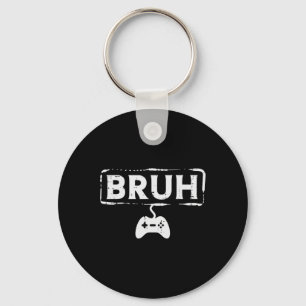 Gamer Bruh Videospel Grappig Gamen Tiener Mannen J Sleutelhanger