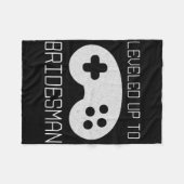 Gamer Bruidegom Leveled Up Prestatie Meme Fleece Deken (Voorkant (Horizontaal))