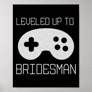 Gamer Bruidegom Leveled Up Prestatie Meme  Poster
