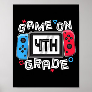 Gamer Byck To School Leuk Spel Voor Jongens Van 4d Poster