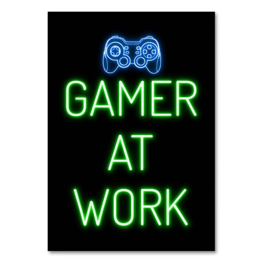 Gamer Cadeaus | Gamer op het werk Kaart (Voorkant)