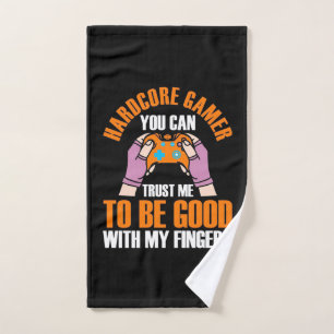Gamer Cadeaus Hardcore gamer die je me kunt vert Handdoek