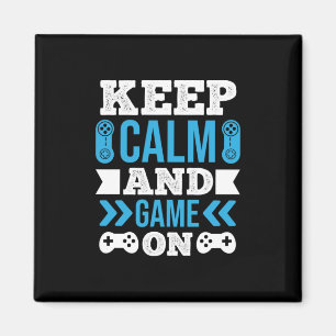 Gamer Cadeaus houden kalm en game aan Magneet