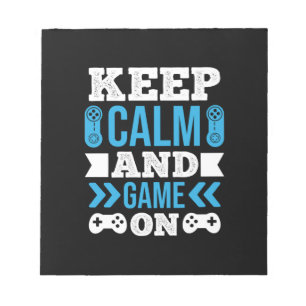 Gamer Cadeaus houden kalm en game aan Notitieblok