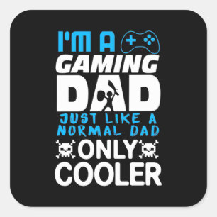Gamer Cadeaus Ik ben een spellende vader Vierkante Sticker