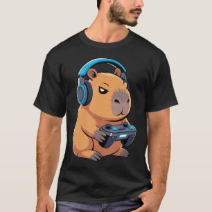 Gamer Capibara Videogames Spelen Capibara Gamen T-shirt