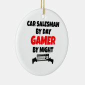 Gamer Car Salesman Keramisch Ornament (Rechts)