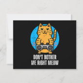 Gamer Cat Dont Boert Me Meow Funny Gaming Mannen J (Achterkant)