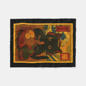 Gamer Cat Eating Ramen Japanese Style  Fleece Deken (Voorkant (Horizontaal))