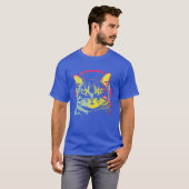 Gamer Cat Music Lover grappig T-shirt (Voorkant volledig)