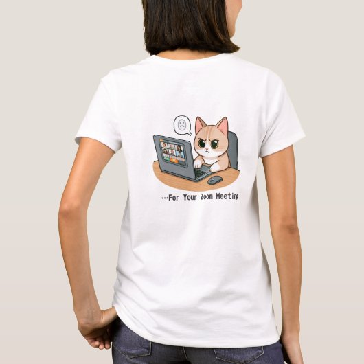 Gamer Cat T-shirt (Achterkant)