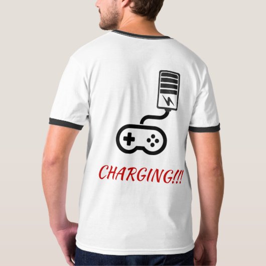 Gamer Charging T-shirt (Achterkant)