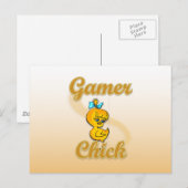 Gamer Chick Briefkaart (Voorkant / Achterkant)