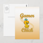 Gamer Chick Briefkaart (Voorkant / Achterkant)