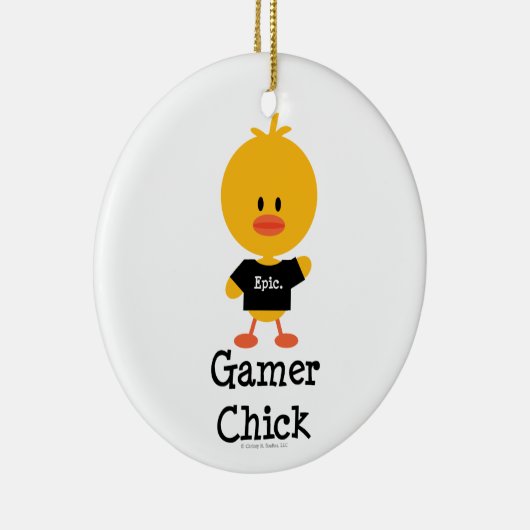 Gamer Chick Ornament (Rechts)
