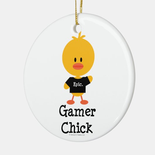 Gamer Chick Ornament (Links)