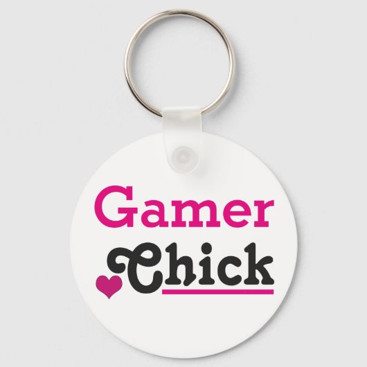 Gamer Chick Sleutelhanger (Voorkant)